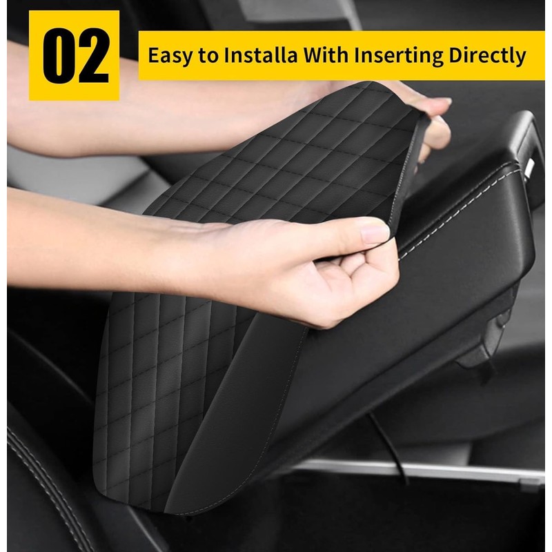 AOMSAZTO Height armrest for Hyundai Palisade 2020 2021 2022 Black