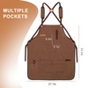 Rtcimoic Multi-Functional Men's Tool Apron, Multi-Pocket Canvas Apron, Welding, Carpenter,