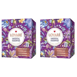 2 x LOVARE Tea Assorted Assorti Oriental 4 Variety 2x (32 Sheets x 2 g)