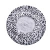 ZLYC Womens Rabbit Fur French Beret Hat Leopard Print Gray