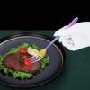 Dinner Forks 6 Pieces, Kyraton Stainless Steel with Rainbow Titanium