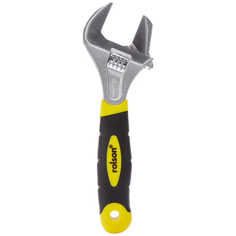 Rolson 19025 200mm 2-in-1 Extra Wide Adjustable Wrench