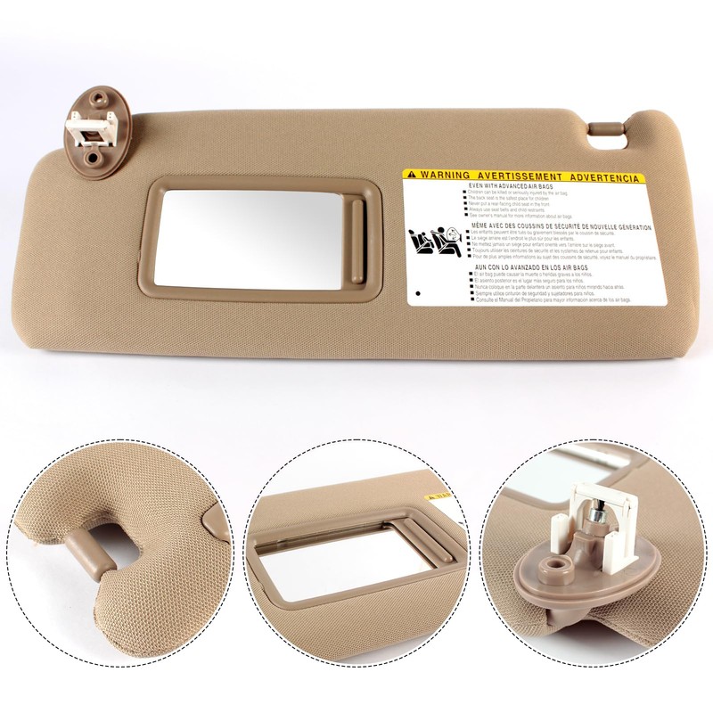 PEVAST Left Driver Side Sun Visor Compatible with 2010 2011
