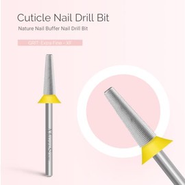 MelodySusie Punta de pulido de uñas cónica, punta de carburo de seguridad profesional para la limpieza de cutículas y piel muerta del lecho ungueal, p