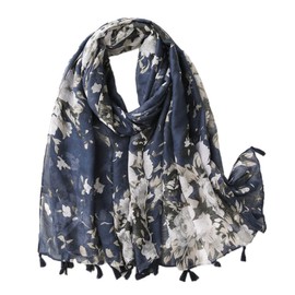 FAIRYGATE Ladies Scarf Ladies Women's Fashion Print Long Scarves Floral Neck Scarf Shawl Wrap Gifts For Women 72020