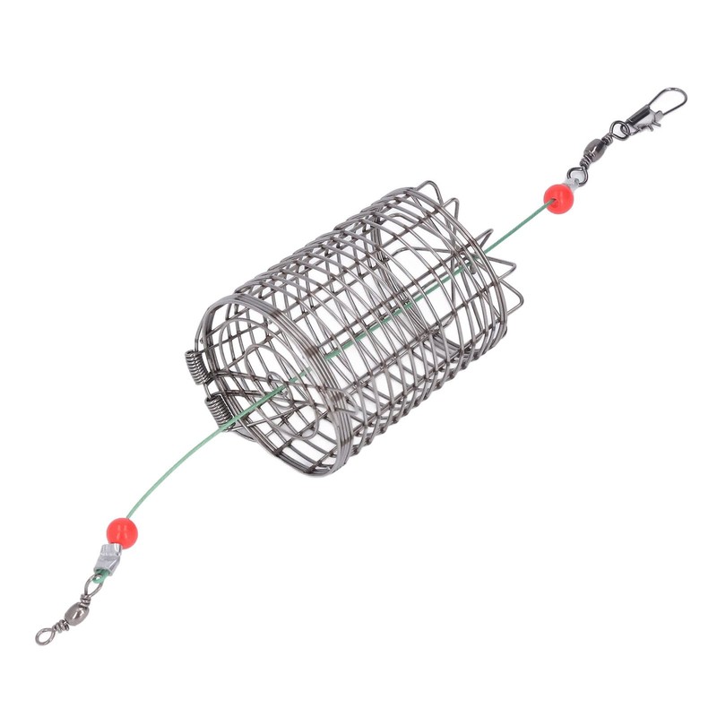 Fishing Bait Cage Basket, Stainless Steel Compact Fishing Lure Cage