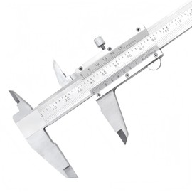 Stainless Steel Vernier Caliper, 150 mm High Precision Stainless Steel Precision Caliper with Locking Screw, Splash-proof and Dustproof, Precision Measuring Device Ideal for Household, Workshop