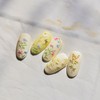YIChongDan Flower Nail Art Sticker - Floral Leaf Plant 5D