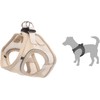 Flamingo Dog Harness Step&Go Bento Beige XL 40-43cm 49-54cm