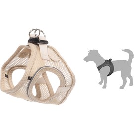 Flamingo Dog Harness Step&Go Bento Beige XL 40-43cm 49-54cm