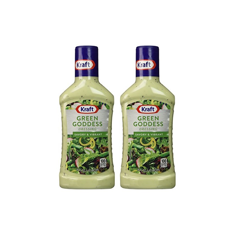 Kraft Green Goddess Dressing, 16 Fl Oz (Pack of 2)