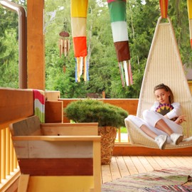 Relaxdays Hanging Basket Holder, Bird, Wall Mounted, H x W x D: 30 x 29.5 x 2 cm, Hanging Basket Hook for Outside and Inside, Iron, White