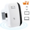 Repeater WiFi Signal Amplifier 300M Ethernet Port Wall‑Mount White for