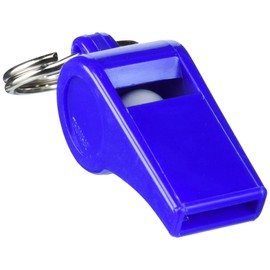 Lucky Line Whistle with Split Ring; Assorted Colors, 1 Per Card (42101)