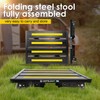 DEPSUNNY Adjustable Height Aluminum RV Step, Stable Foldable Platform Step