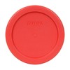 Pyrex Bundle - 2 Items: 7202-PC 1-Cup Red Plastic Food
