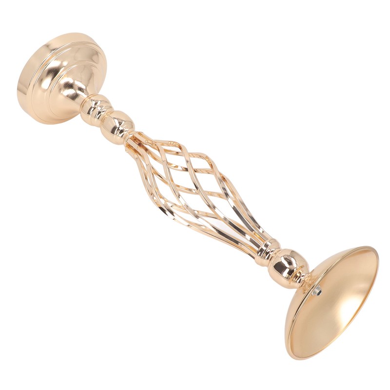 Table Candlestick Ornament Iron Twisted Curb Candle Holder Decorative Ornament