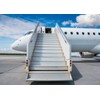 Loccor 7x5ft Fabric Airplane Backdrop Airplane Boarding Backdrop Passenger Aircraft