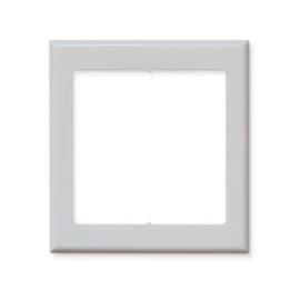 Levven 2-Gang Snap-On Screwless Wall Plate, White