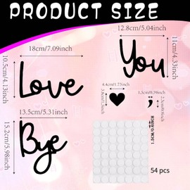 Love You Bye Above Door Sign – Rustic Wooden Wall Decor – Handcrafted Entryway Sign with 54 Points of Glue– Perfect for Hallways, Bedrooms & Living Rooms – Thoughtful Gift for Family & Friends