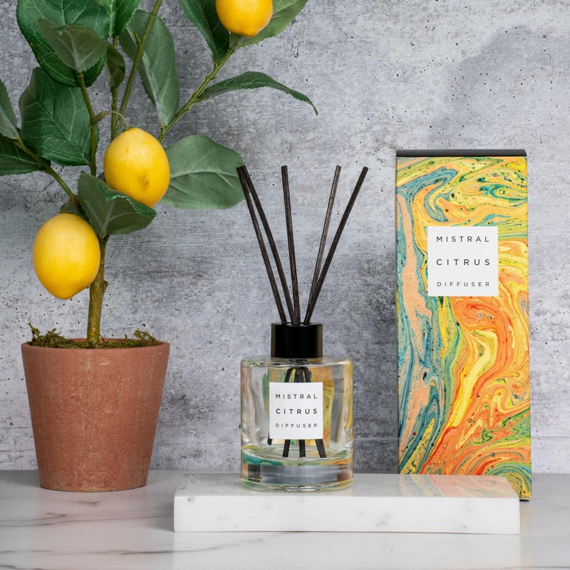 Mistral Marbles Home Fragrance Diffuser, Citrus