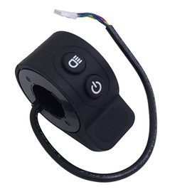 Auto-plaza Universal Electric car Scooter 5V Thumb Throttle for HX-X6 / X7 / X8 Scooter ABS Silicone Accelerator Pedal Speed Control Scooter Integrated Switch (Black)