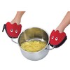 Spring “Ghost” grip protection, kitchen/oven mitts, red, 24,5 x 16,5