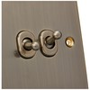 Knightsbridge CSTOG4AB 10AX 4G 2 Way Toggle Switch - Square