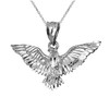 LA BLINGZ Sterling Silver Falcon Eagle DC Charm Pendant