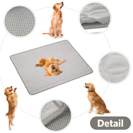 SHEJIZE Dog Cooling Mat, Portable, Washable, Folds for Travel, Keeps Pets Cool in Summer Heat