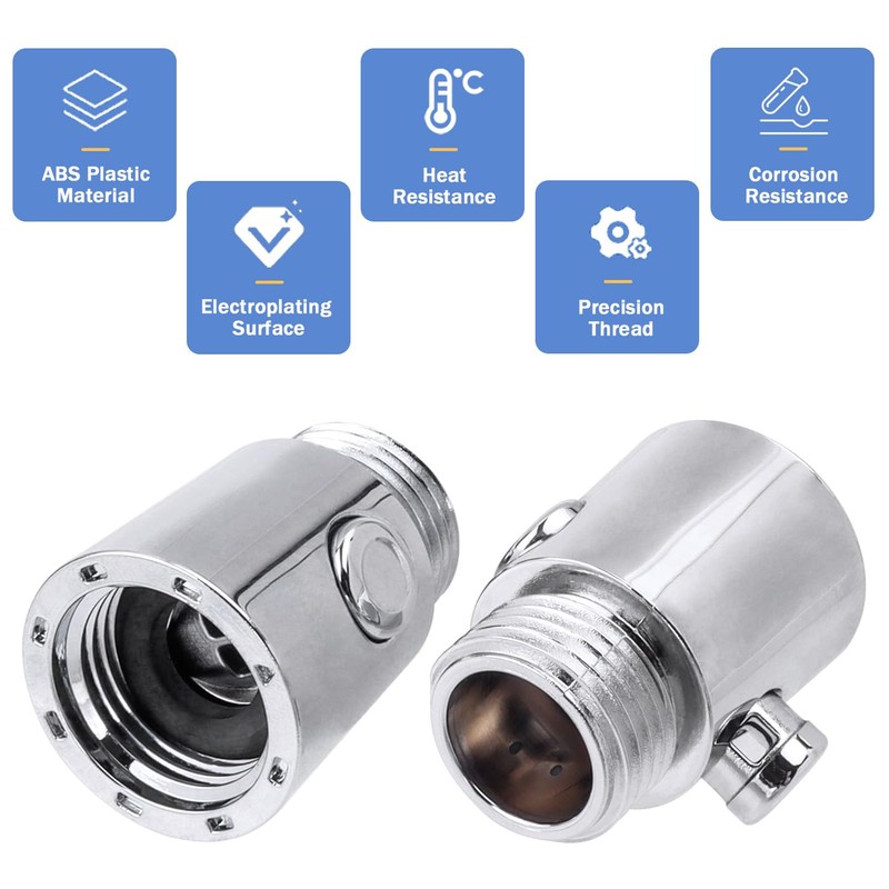 Mesee 3 Packs Shower Head Shut Off Valves G1/2 Universal