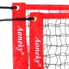 Aoneky 32ft/21ft/15ft Red Portable Volleyball Net for Beach Pool (32ft)