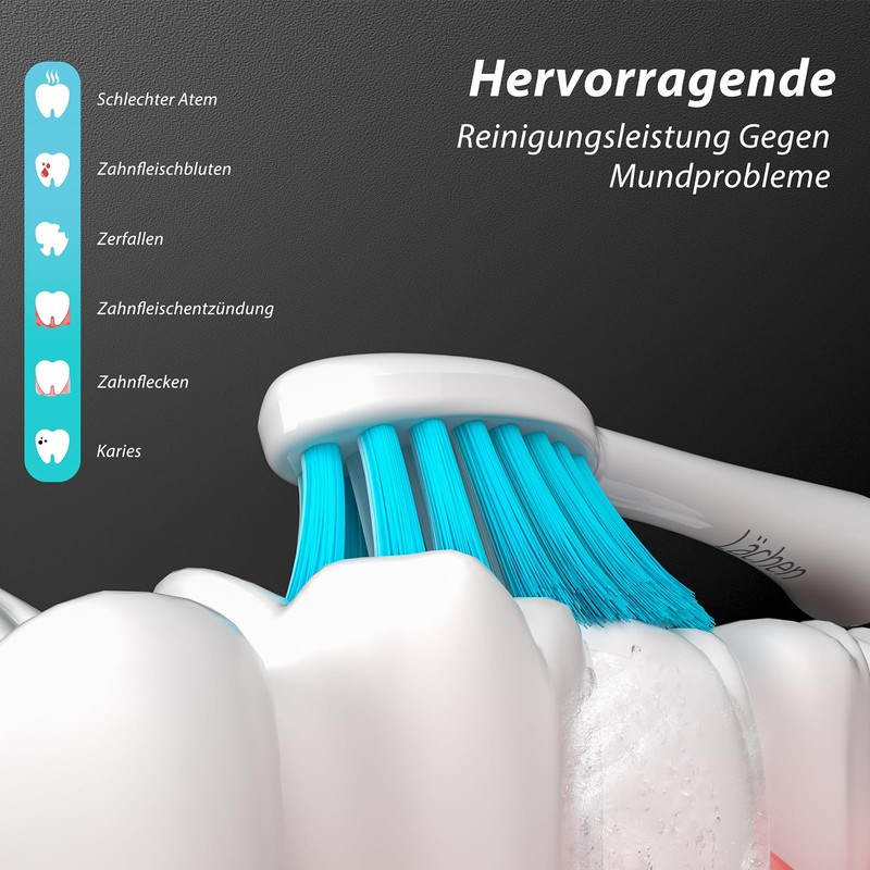 Lächen Replacement Brush Head, Very Soft Brush Bristles, Suitable for