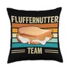 Peanut Butter Sandwich Funny Retro Creamy Fluffernutter Team Throw Pillow