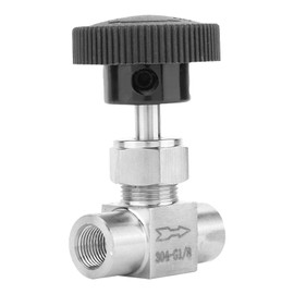 Stainless Steel BSPP Female Thread Straight Needle Valve for Water Gas Oil Transmission(Type A)