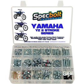 250pc Specbolt Bolt Kit for Yamaha YZ 80 85 125 250. for Maintenance Upkeep and Partial Restoration. OEM Spec Fasteners YZ80 YZ85 YZ125 YZ250