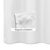 ALYVIA SPRING Extra Long Fabric Shower Curtain Liner Waterproof -