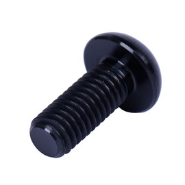 UHDFBDHF 4PCS Titanium M5 x 12mm T25 Torx Head Bolt Screw (Black)