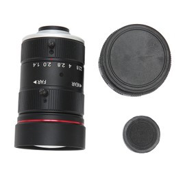 Manual Iris Camera Lens 12MP HD C Mount Lens Manual Focus Fixed Zoom CCTV Industrial Camera Lens