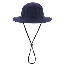 Magracy Kleinkind-Kinder-Abenteuer-Sonnenhut, breite Krempe, UV-Schutz, Sonnenhut für Jungen und Mädchen, Verstellbarer Chip-Riemen, Marineblau