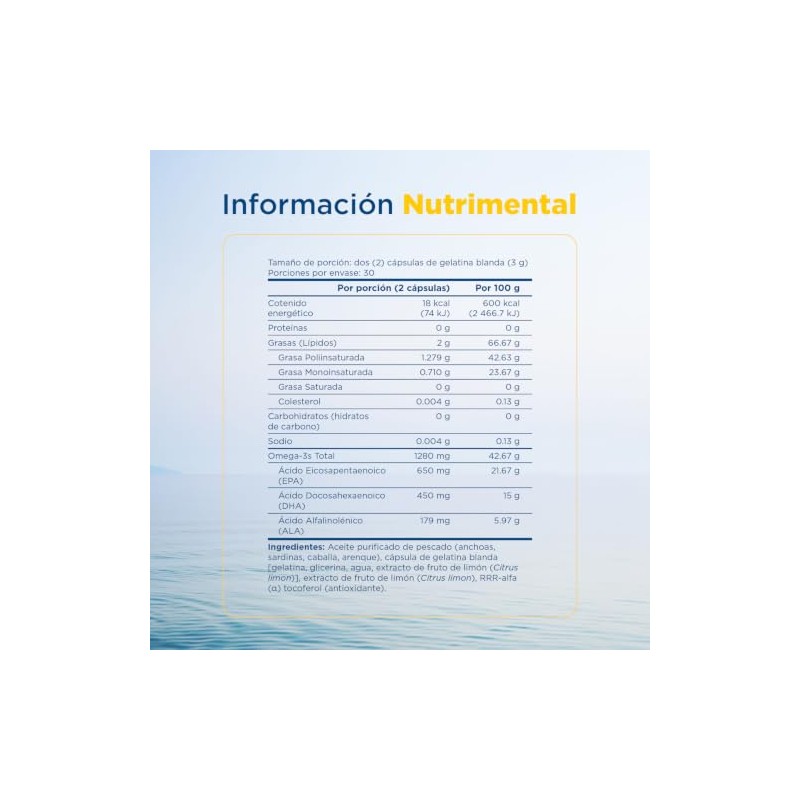 Nordic Naturals Suplemento Alimenticio Ultimate Omega 1280 mg Omega3 Totales