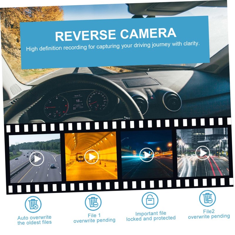 OSALADI Backup Camera for Car Rear View Camera Dash Recorder