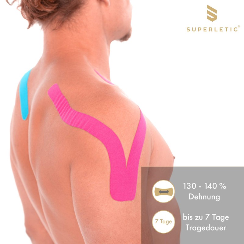 SUPERLETIC Kinesiology Tape Essential [5 m x 5 cm] Physio