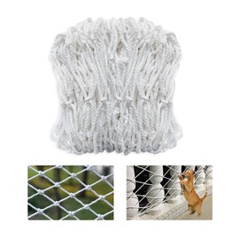 GIDWRIY Safety Net Balcony Children 1.5 x 3 m, Protective Net Bunk Bed Rope Net, Fall Protection, Barrier Net Stairs Outdoor, Fall Protection Net, Safety Net, Window Net, Cat Catching Net Balcony Cat