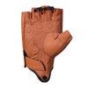 Harssidanzar Mens Gloves Half Finger Goatskin Leather Motorcycle Gloves GM037UK,