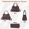 IGOLUMON Women's Medium Handbag Leather Handbag Tote Bag Handbags Women's