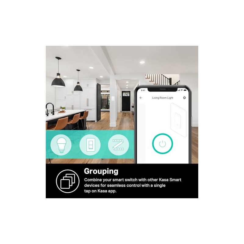 TP-LINK Interruptor inteligente WiFi para control de iluminación desde cualquier