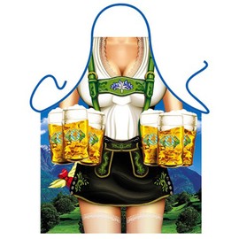 Schürze = Bayerische Frau = Koch Schürze mit Motiv Kochschürze Küchenschürze Latzschürze