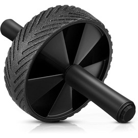 Ab Roller Wheel for Core Strength Training Home Gym Fitness Equipment for Men Women (Black) workout equipment