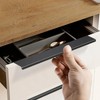 MATOOYA Finger Edge Cabinet Pulls Drawer Cupboard(2,Black,80mm/3.15inch)